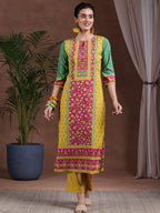 Libas WomenS Poly Crepe Kurta Set (36999