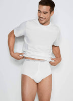 Jockey Mens Underwear classic Full Rise Brief - 3 Pack, Diamond White, 36