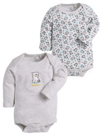 BABY GO 0-3M,3-6M,6-9M 100% Pure Cotton Romper/Sleep Suit/Comfort fit/Bodysuit for Baby Girls (Combo Pack of 2)