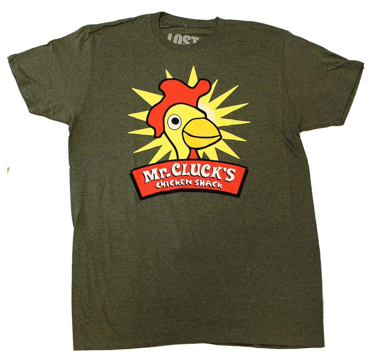 Lost Mr. Cluck's Chicken Men's Green T-Shirt - Medium