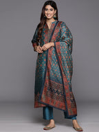 Varanga Mustard Printed Dress With Floral Embroidery On Sleeves  Stylish & Elegant Casual Dress For Women