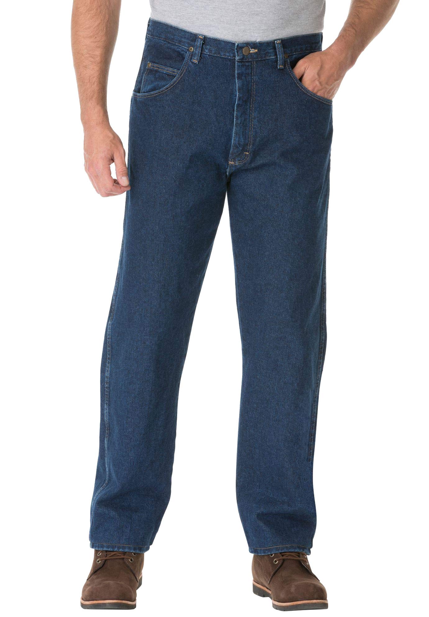 Wrangler mens Relaxed Fit Jeans, Antique Navy, 40W x 29L US