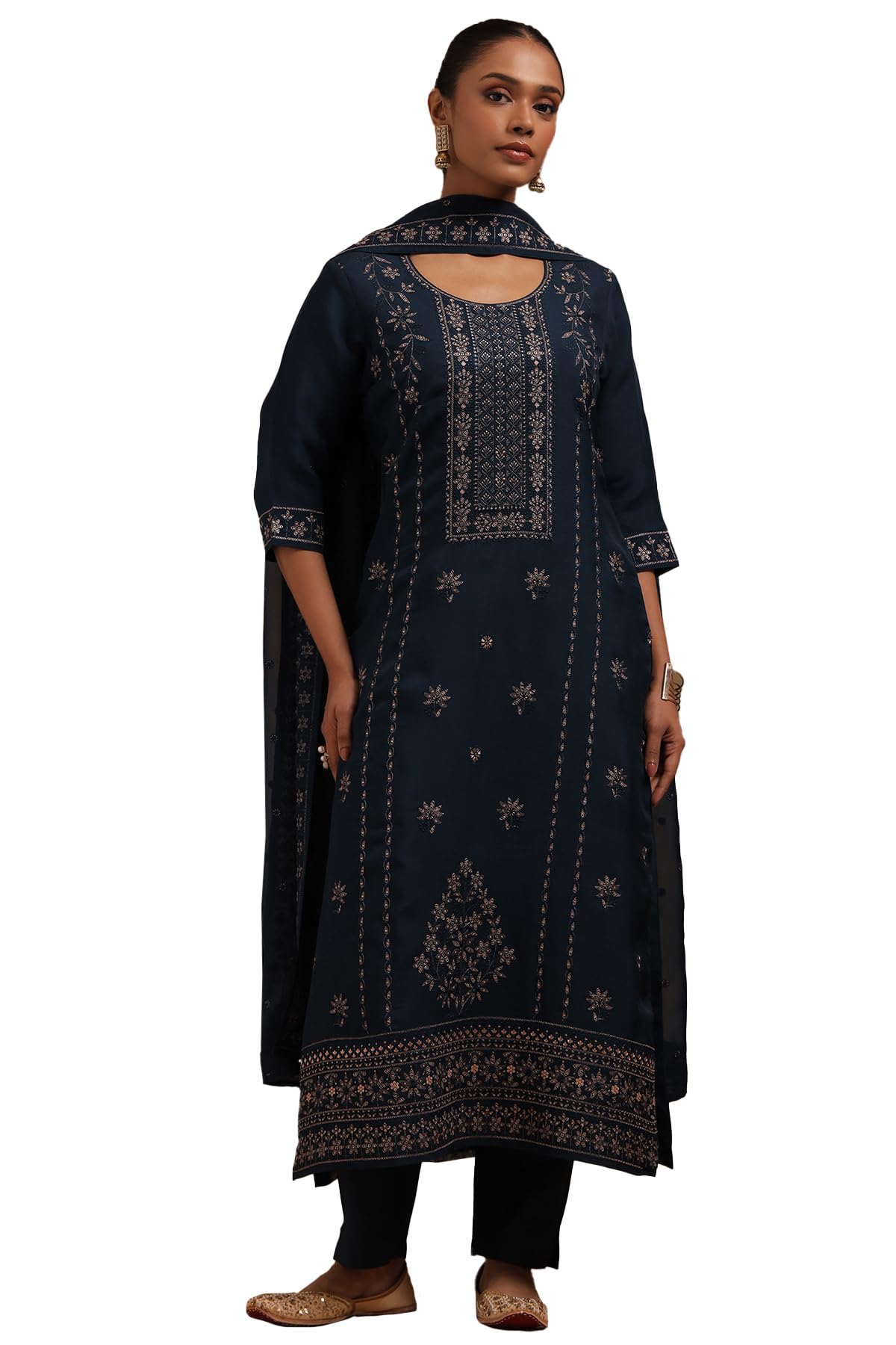 Soch Women Embroidered Suit Set with Thread Work