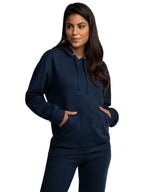 Fruit of the Loom Eversoft Fleece Hoodies, Moisture Wicking & Breathable, Hooded Sweatshirt, Navy Pullover, Small