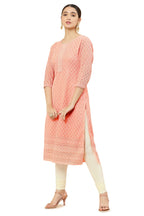 Soch Women Pink Georgette Solid Kurta