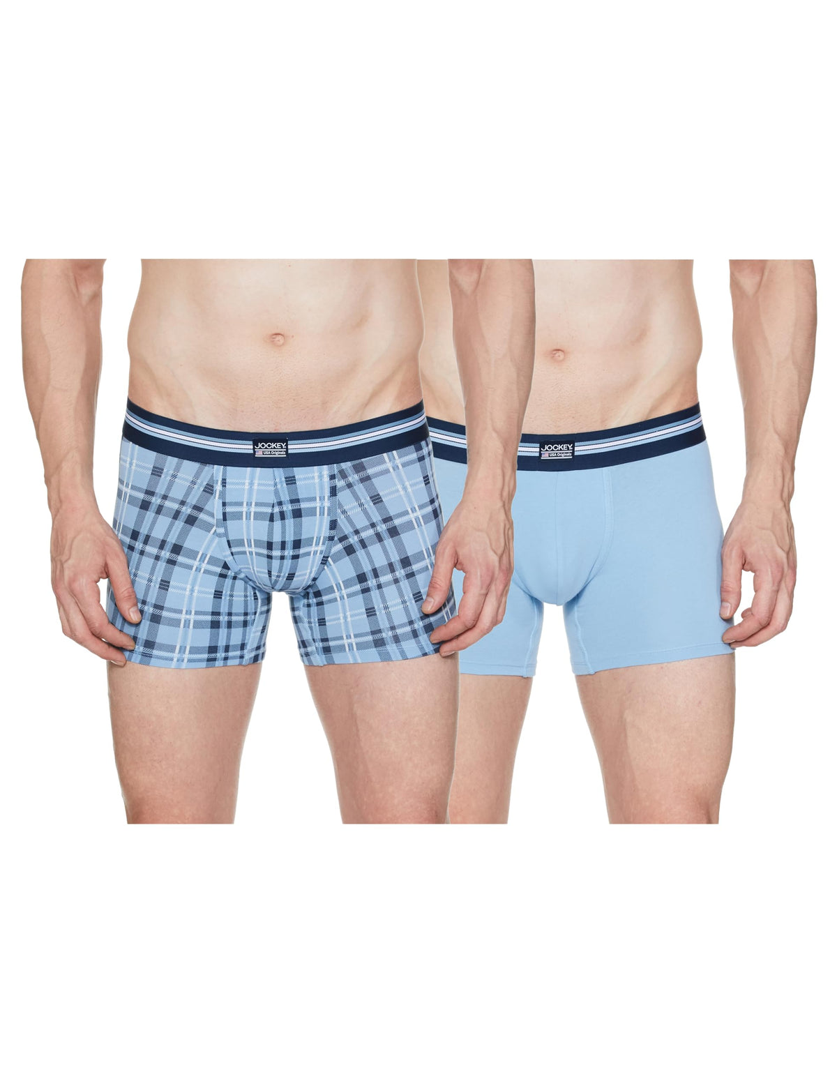 Jockey Ui21 MenS Super Combed Cotton Elastane Stretch Printed Trunk With Ultrasoft Waistband (Pack Of 2_Colors & Prints May Var