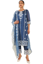 Soch Women Chanderi Floral Suit Set