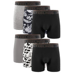 Natural Feelings Boxer Briefs Mens Underwear Men Pack of 6 Soft Cotton Open Fly Underwear