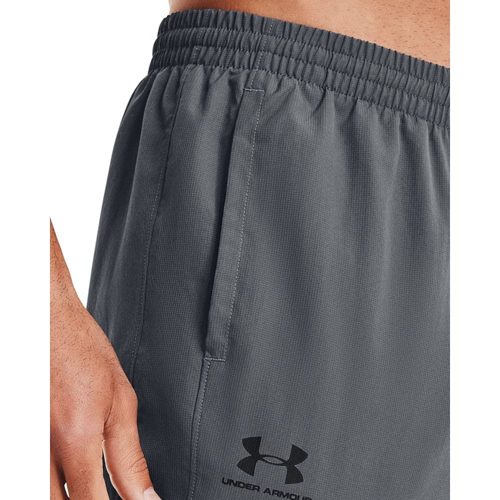 Under Armour Men's Woven Vital Workout Pants, Pitch Gray (012)/Black, Medium Tall