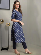 Tee Projekt Crepe Printed Kurta & Pant Set For Women Ethnic Wear Casual Wear Kurta Set