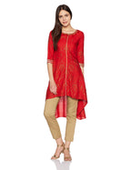 W For Woman Women'S Asymmetrical Hemline Kurta (17Au16986-50333_High Risk_16)