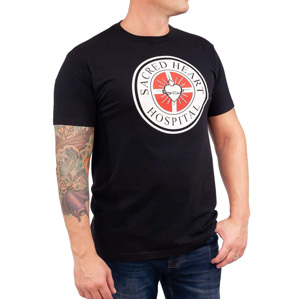 Scrubs Sacred Heart Hospital Men's Black T-Shirt - Large