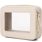 Pinkmik Clear Makeup Bag Travel Case Portable transparent Cosmetic Bag Clear Travel Toiletry Bag Skincare Bag Makeup Bag for Car
