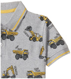 T2F Boys Cotton Regular Fit T-Shirt Grey