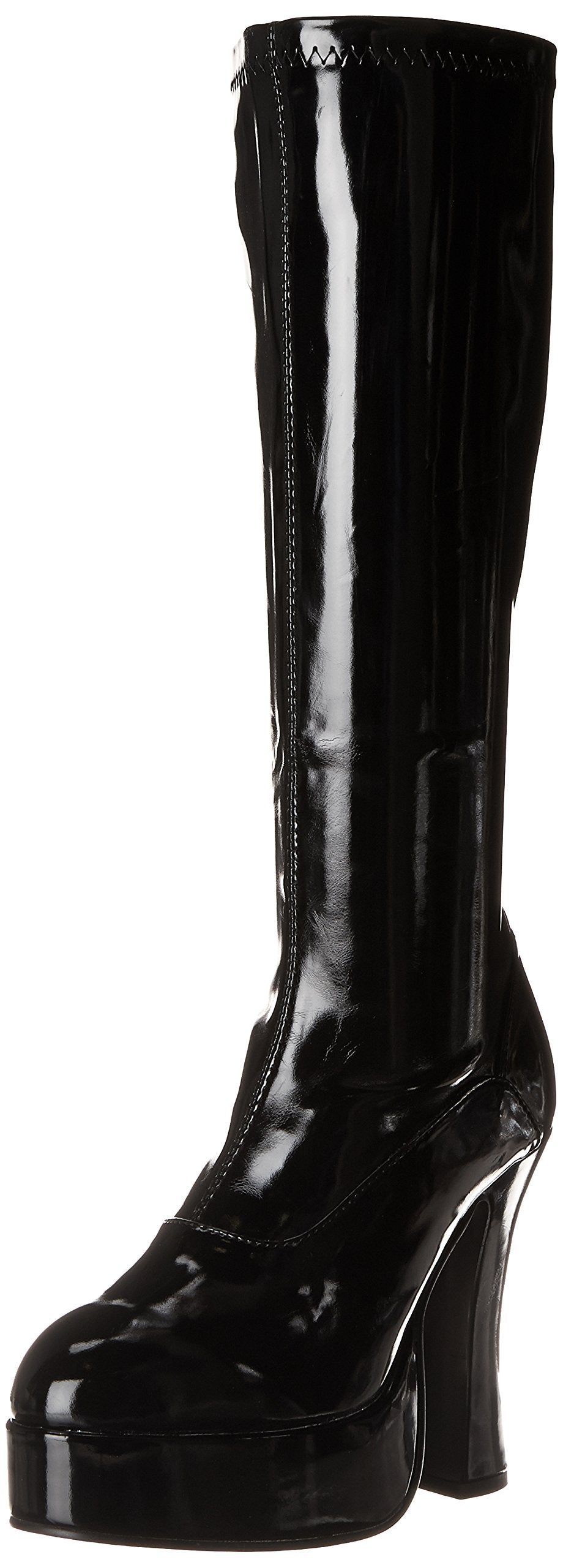 WMU 569486 Black Chacha Patent Leather Boot - Size 10