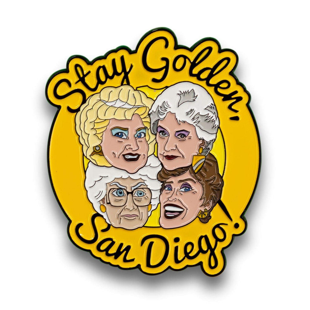 JUST FUNKY Golden Girls Collectibles | Exclusive Enamel Pin | Stay Golden San Diego