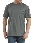 Dickies Men's Big & Tall Heavyweight Crew Neck Short Sleeve Tee Big, Hunter Green Heather, X-Large Tall