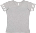 Ladies Football T-Shirt - BLAcK WHITE - 2XL(D0102H2HEU7)