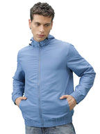 Ketch Polyester Men Regular Fit Blue Jacket (Khjk000131