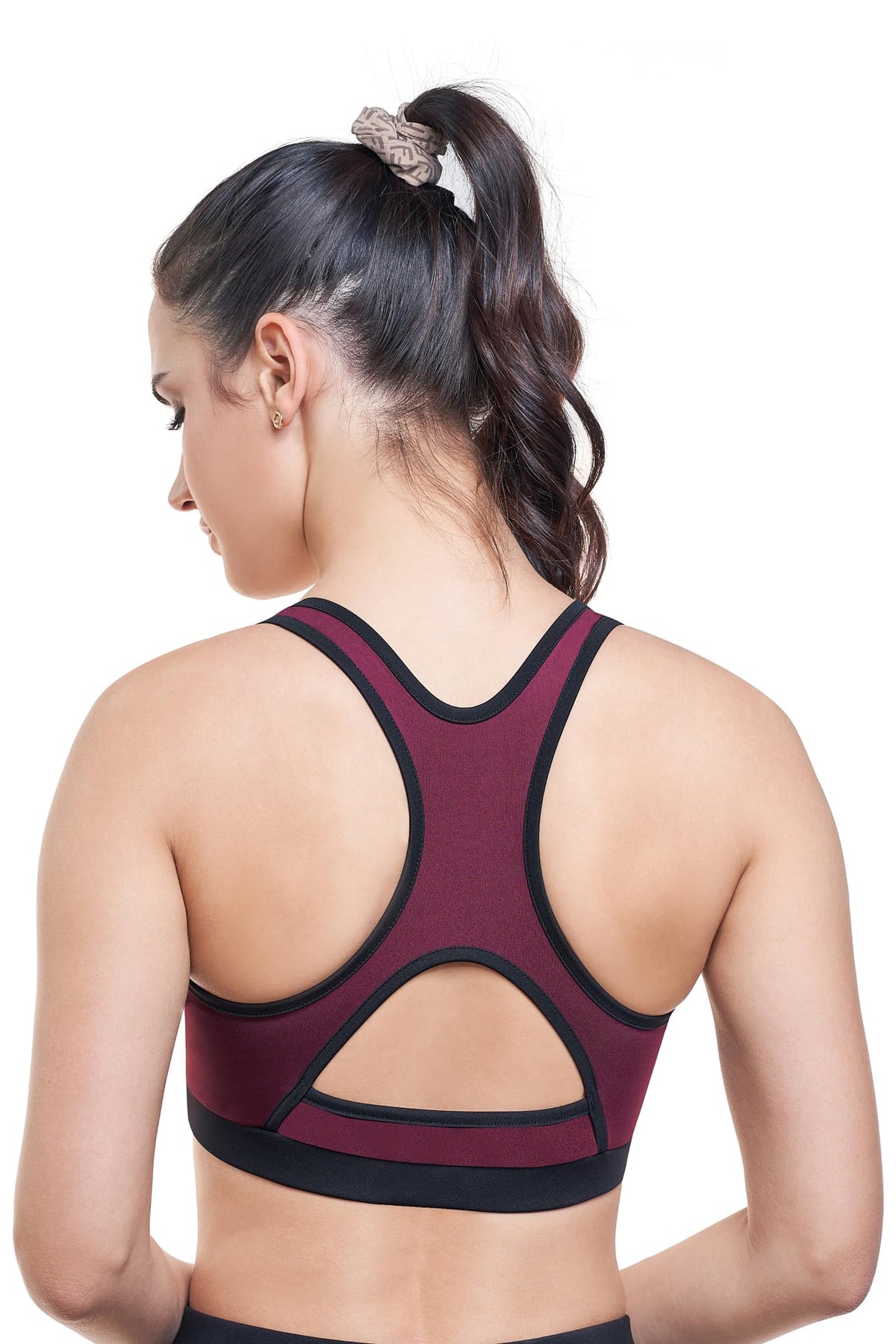 Skdreams Maroon 525Xl Polyester Spandex Everyday Wireless & Non Padded Seamless Sports Shaper Bra For Women | Soft Cup & Full C