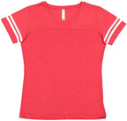 Ladies Football T-Shirt - BLAcK WHITE - 2XL(D0102H2HEZW)