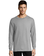 Mens 52 oz comfortSoft cotton Long-Sleeve T-Shirt - WHITE - S(D0102H7Y3MX)