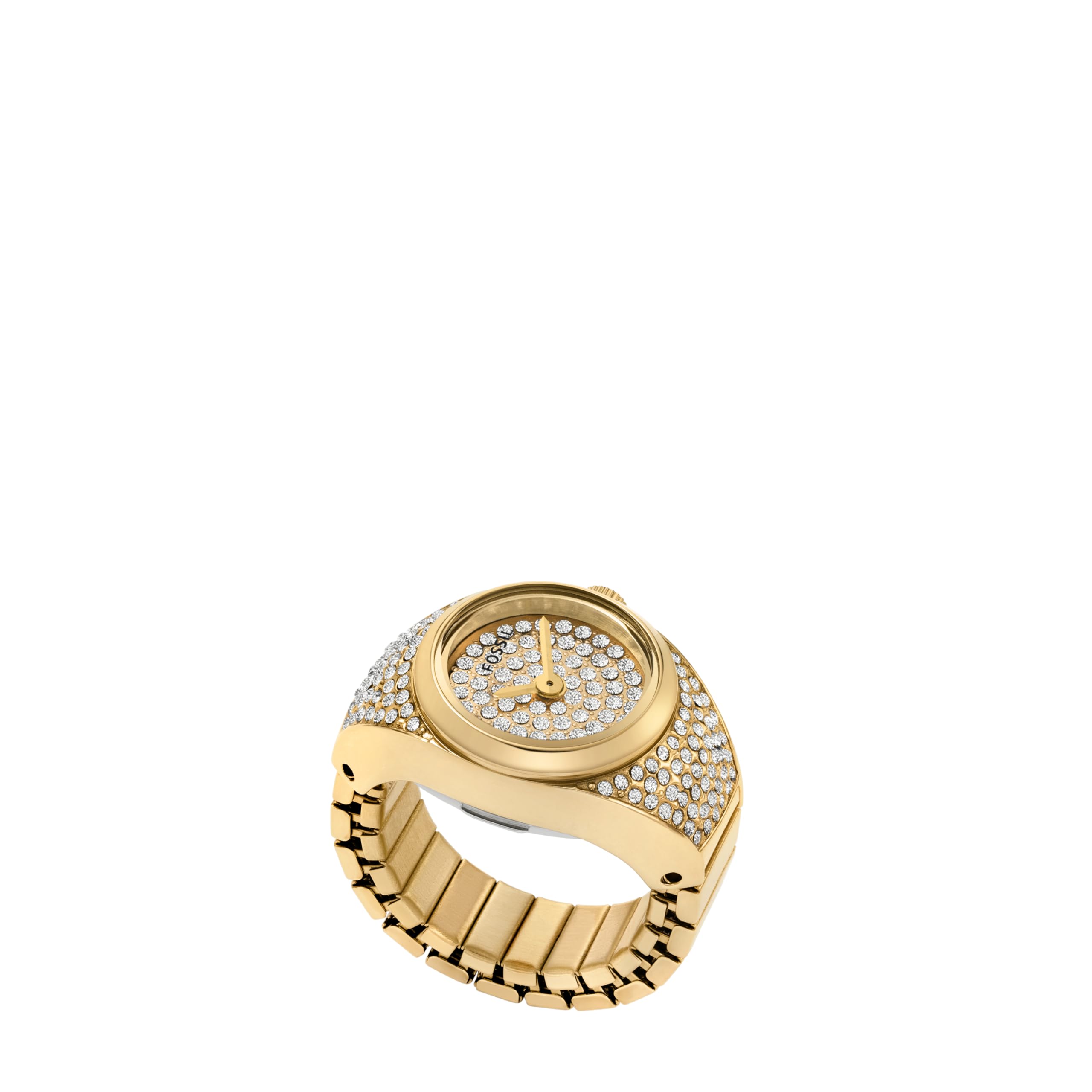 Fossil Women's Watch Ring Two-Hand Gold-Tone Stainless Steel Watches