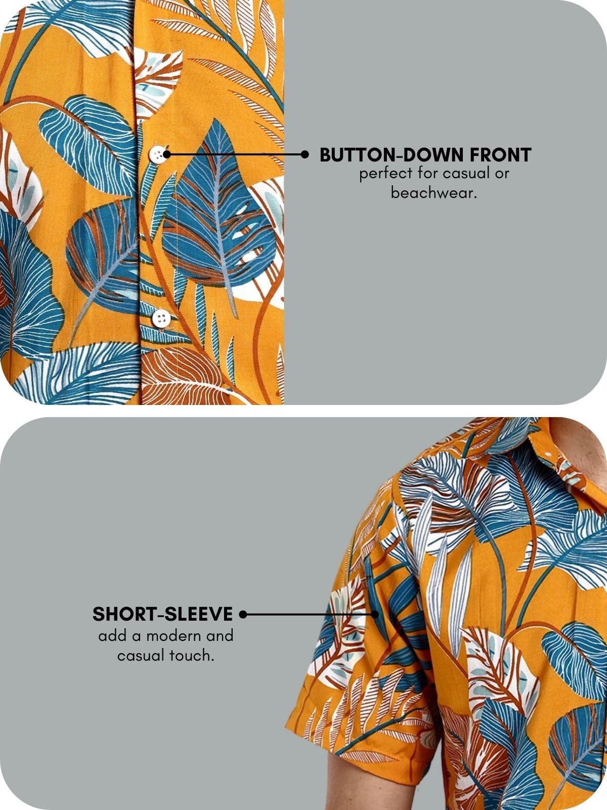 Leriya Fashion Shirts for Men || Soft Rayon Multi Printed Casual Shirts for Boys || Spread Collar || Short Sleeve || Summer Wear