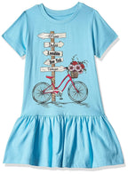 T2F Girls Cotton Printed Knee-Length Casual Dress(Pack of 3)