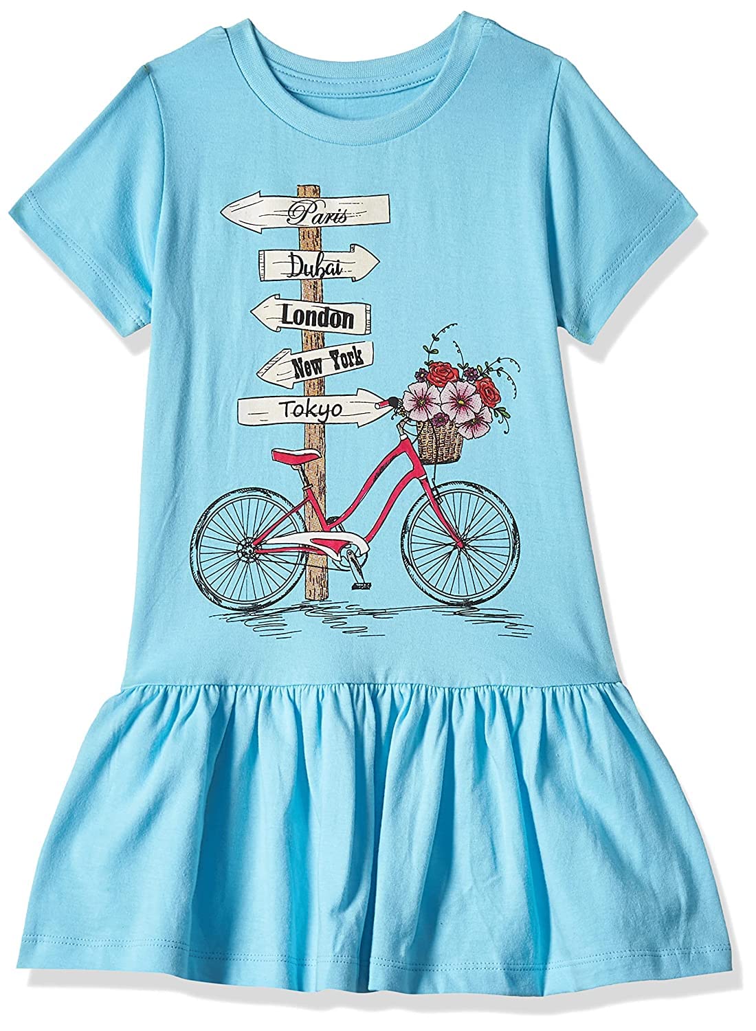 T2F Girls Cotton Printed Knee-Length Casual Dress(Pack of 3)