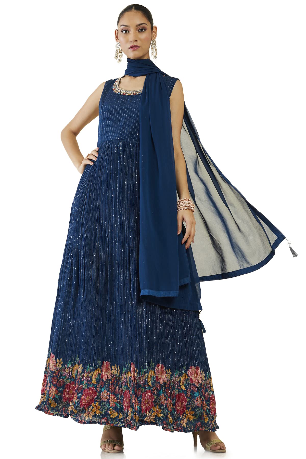 Soch Women Georgette Embroidered Gown