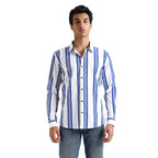 Blue Stripes Full Sleeve Shirt