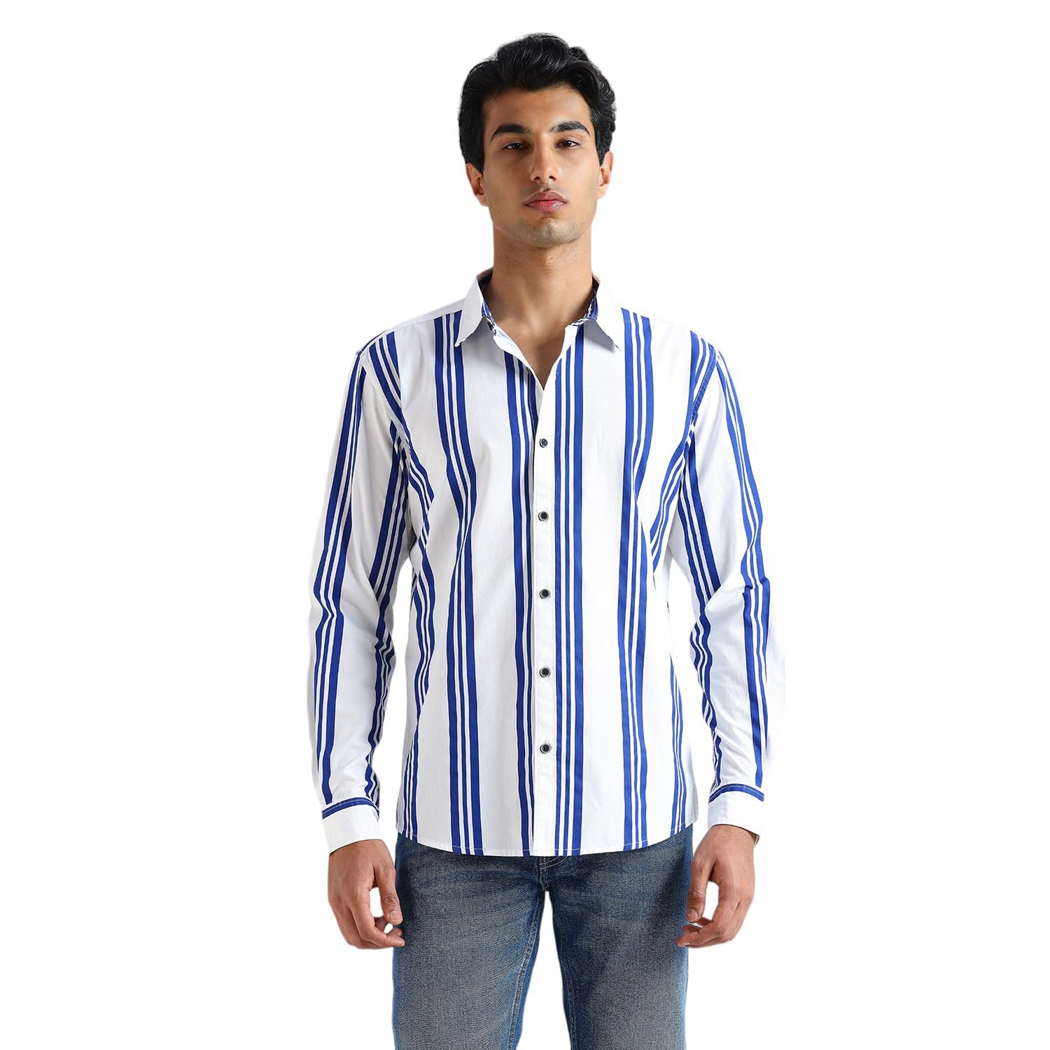 Blue Stripes Full Sleeve Shirt