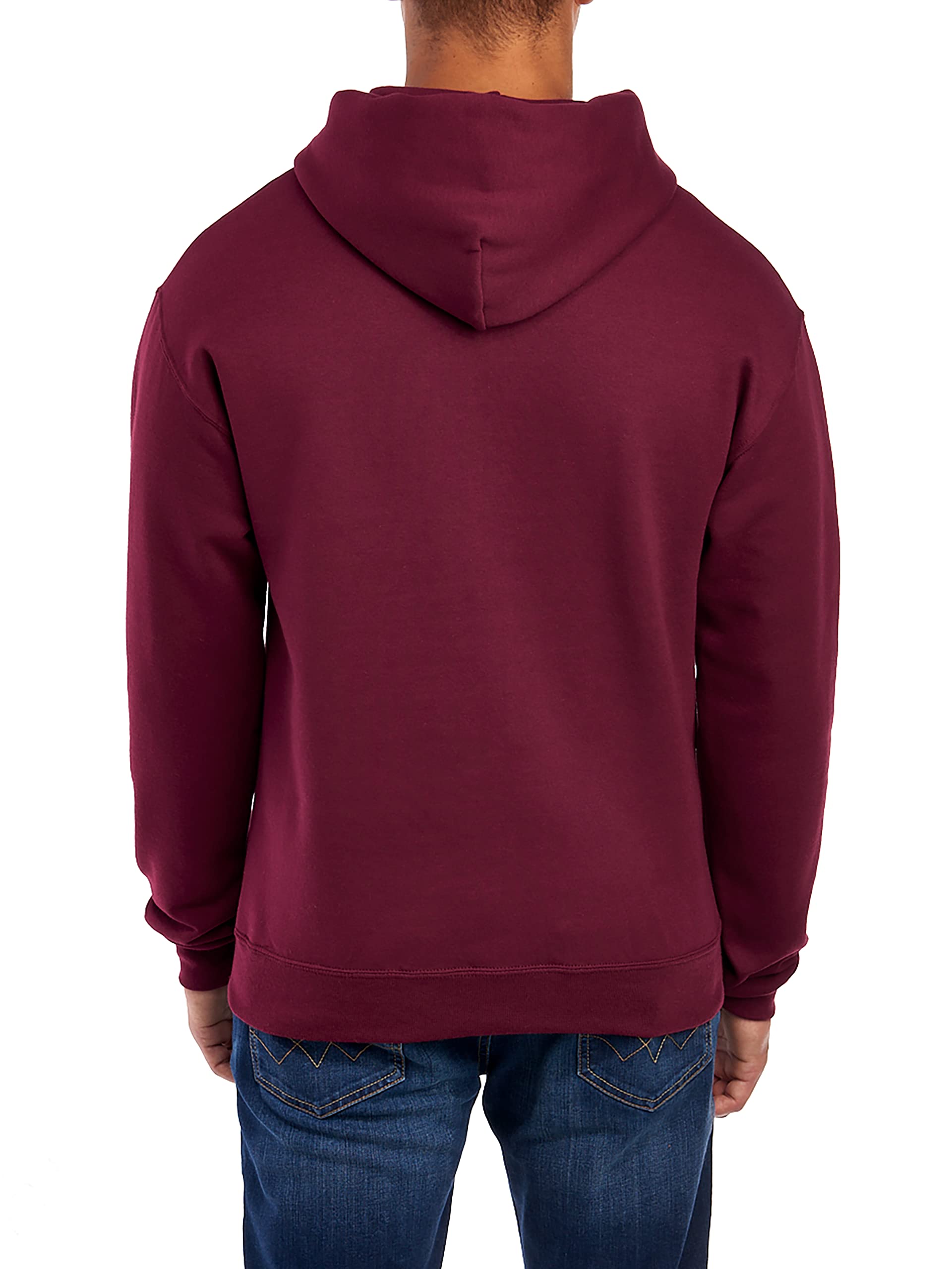 Jerzees -Men's Fleece Pullover Hoodie, Maroon, Large