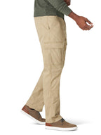 Wrangler Authentics Men's Relaxed Fit Stretch Cargo Pant, Elmwood, 29W x 30L