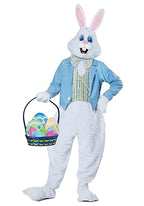 California Costumes Mens Deluxe Easter Bunny Costume, White/Blue, Large/X-Large