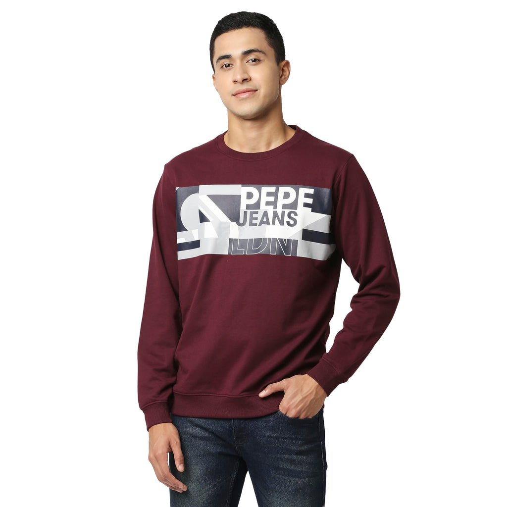 Pepe Jeans MenS Regular Fit Crew Neck Sweatshirt