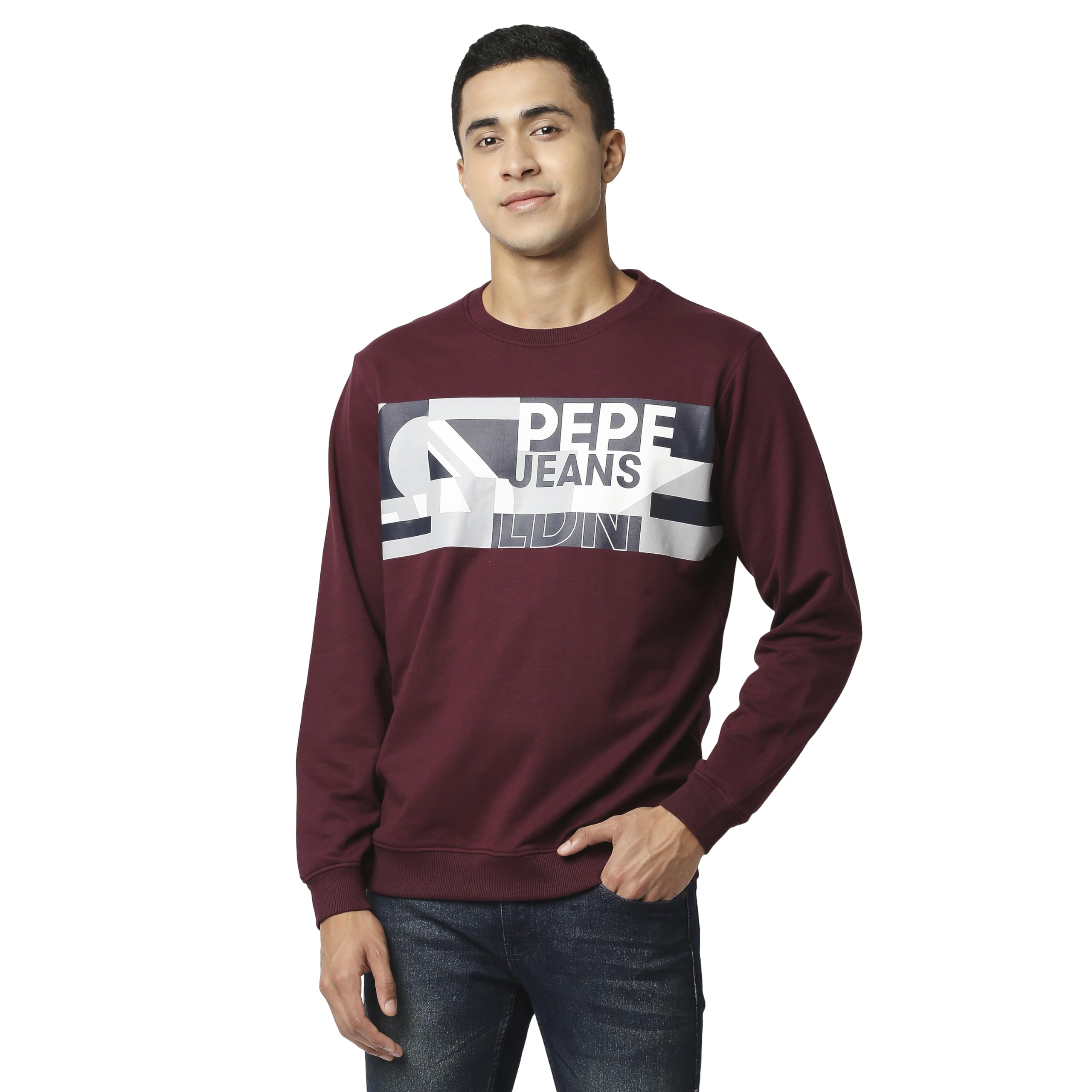 Pepe Jeans MenS Regular Fit Crew Neck Sweatshirt