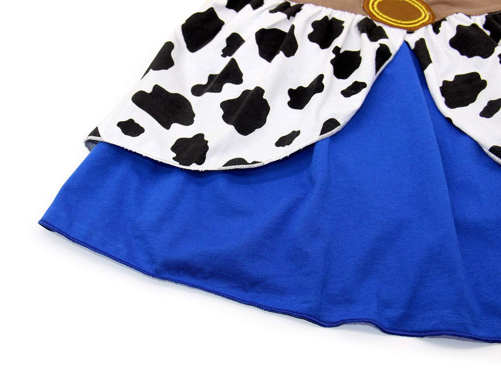 Jurebecia Jessie Costume for Girls Cowgirls Dress up Fancy Halloween Costumes Princess Theme Party Dresses Birthday Cosplay Role