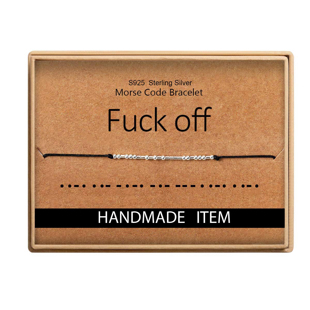 Funny Gifts for Women Morse Code Bracelets Funk off Bracelets Funny Friendship Bracelets Funny Gifts for Sister Funny Gifts for 