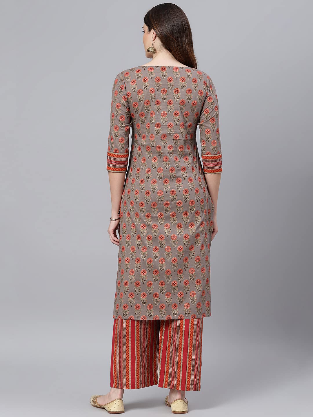 idaLia Blue and White Cotton Night Suit for Women