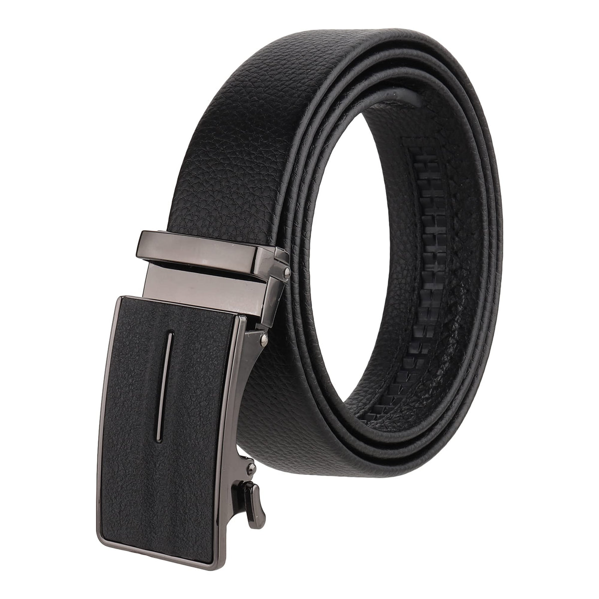 Zacharias MenS Faux Leather Belt With Autolock Buckle S132 (Black, 4Xl) (Pack Of 1) 4