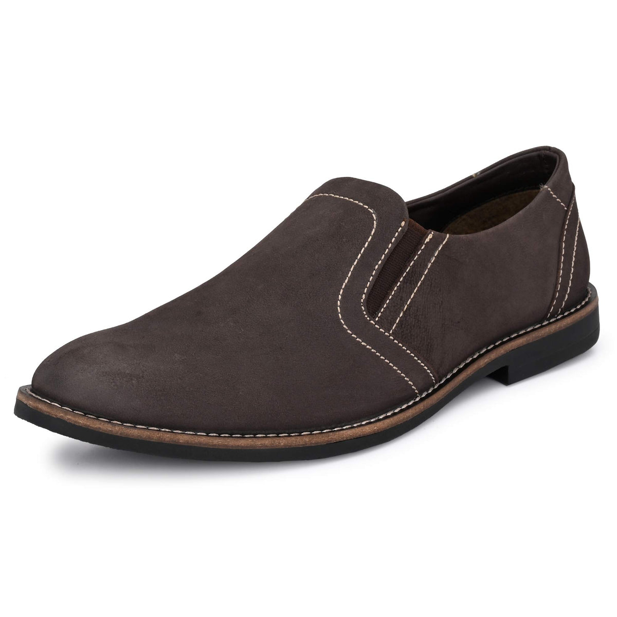 Burwood Men BWD 359 Brown Leather Formal Shoes7 UK (41 EU) (BW 360) 7