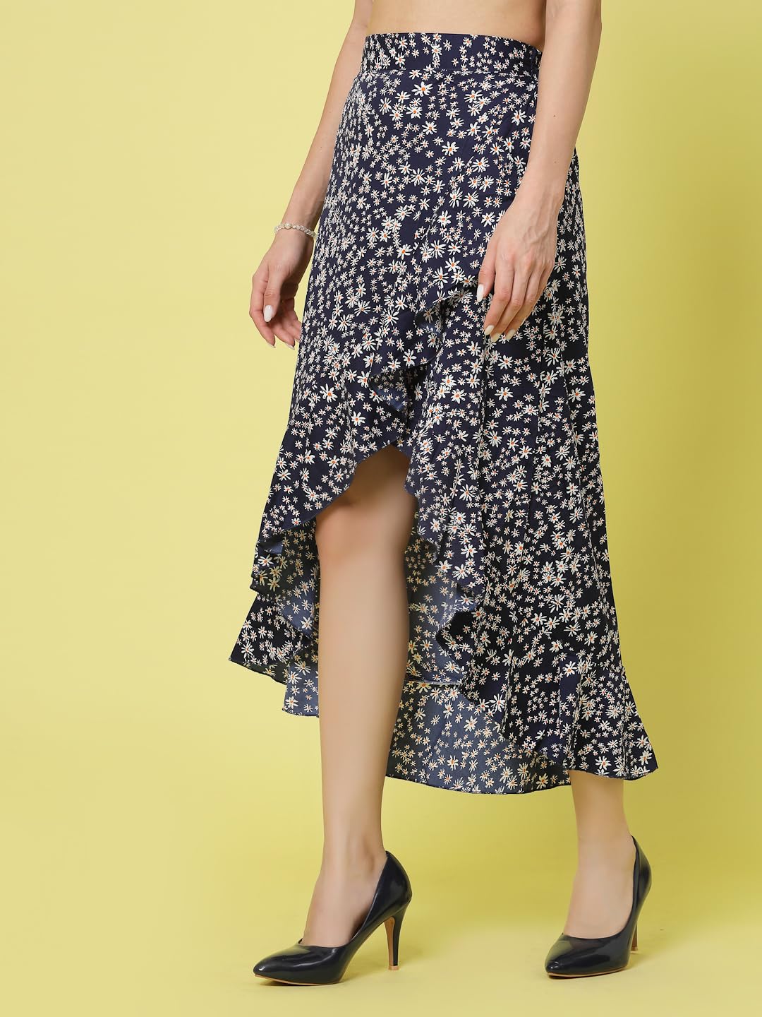 OOMPH! Long Skirts for Women Blue - msk057