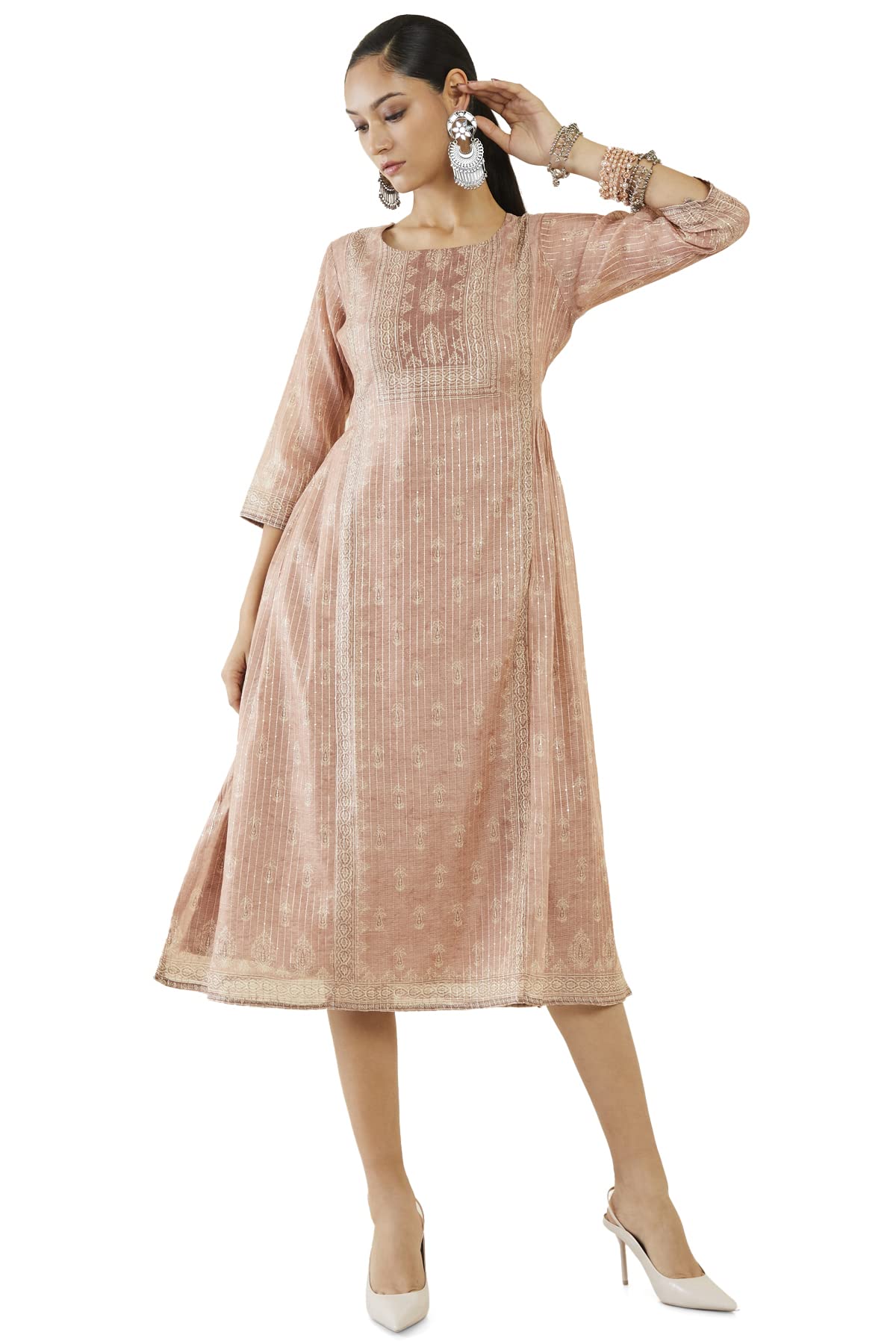 Soch Women Chanderi Regular Kurta