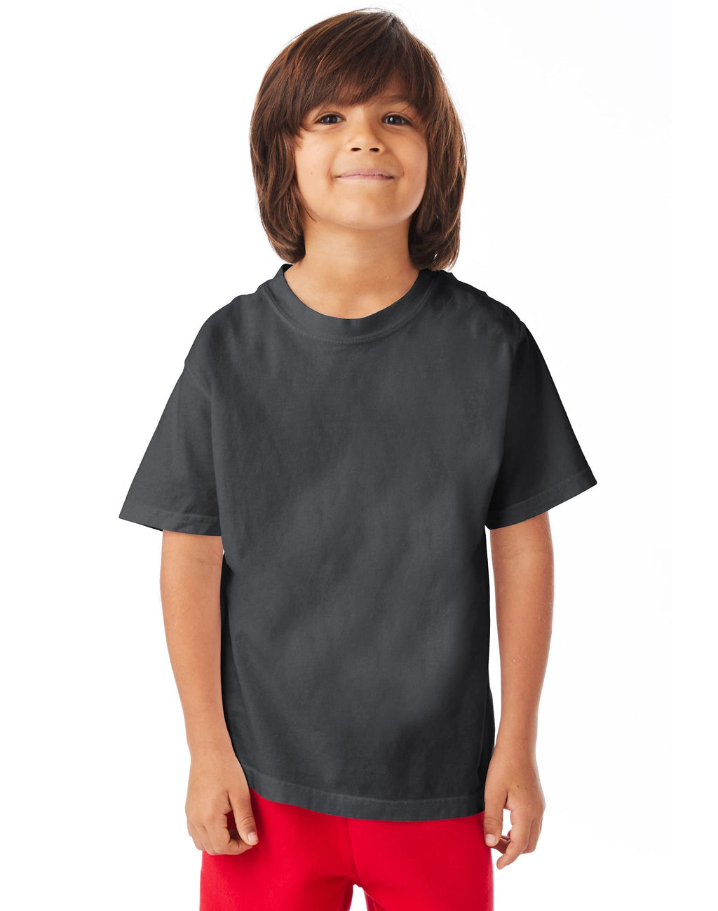 Youth garment-Dyed T-Shirt - BLAcK - XS(D0102H7DXJ2)