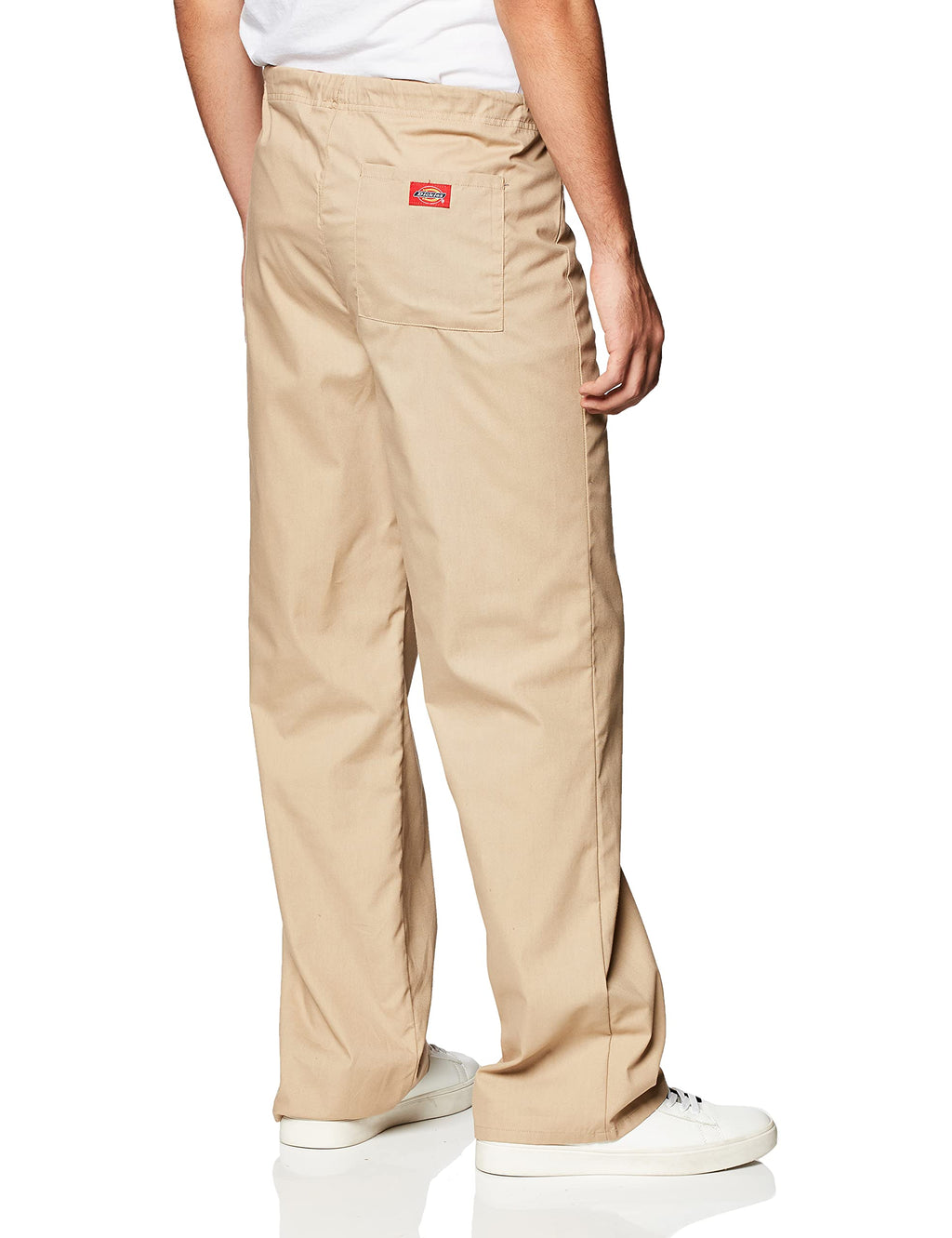 Dickies Men's EDS Signature Unisex Drawstring Scrub Pant, Khaki, X-Large