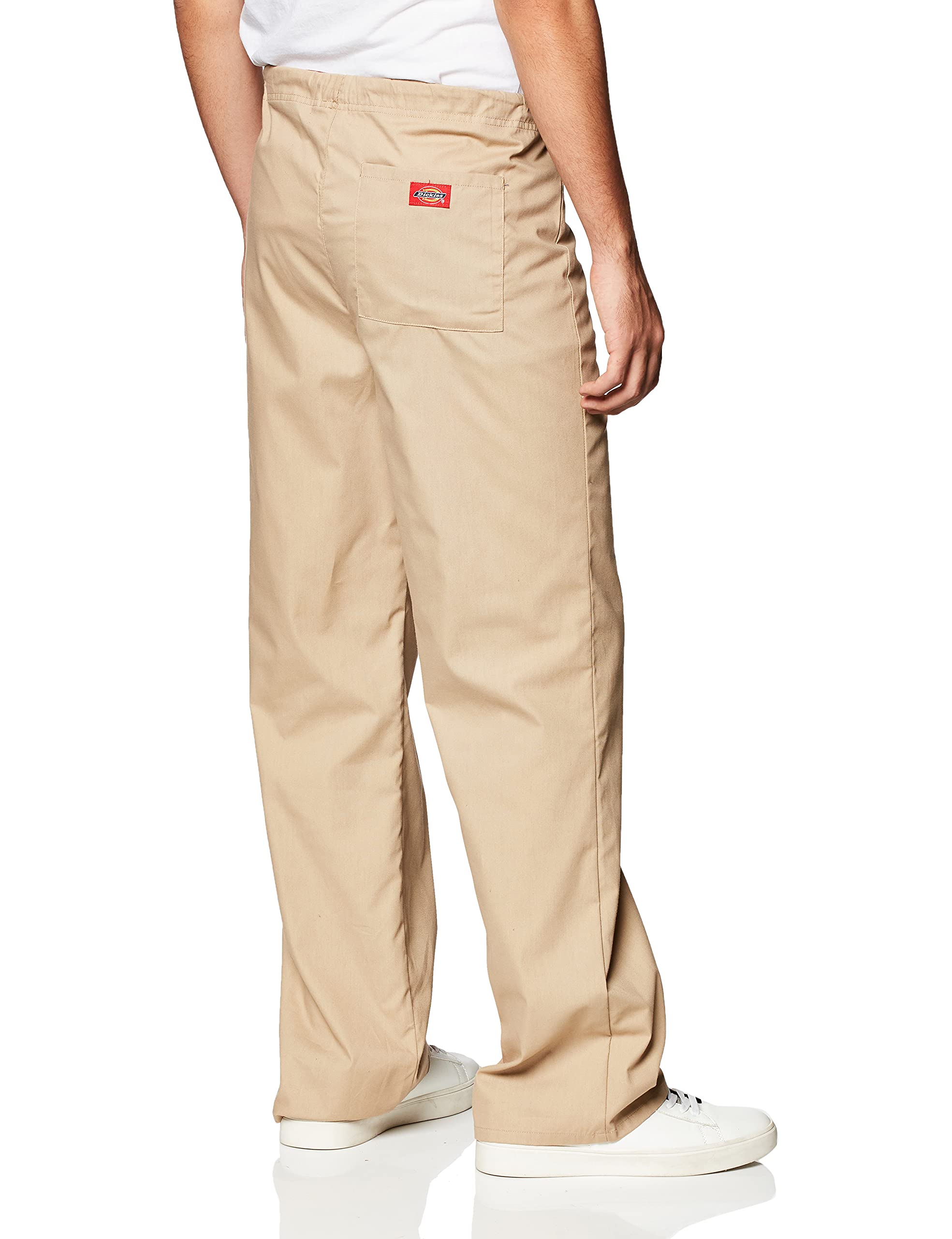 Dickies Men's EDS Signature Unisex Drawstring Scrub Pant, Khaki, X-Large