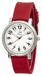 Blekon Original Nurse Watch - Medical Scrub Colors, Easy Read Dial, Second Hand, Water Resistant Watch (RED)