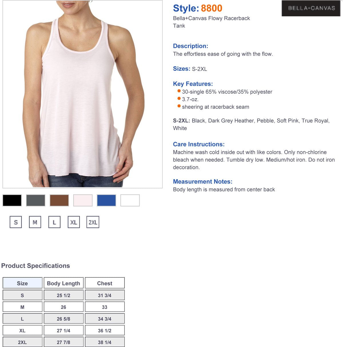 Ladies Flowy Racerback Tank - ATHLETIc HEATHER - S(D0102H78gJX)